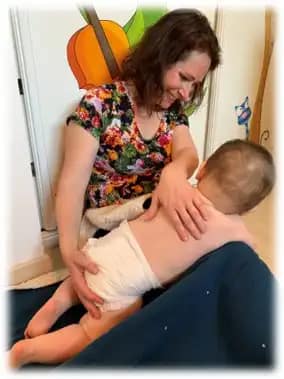 Photo atelier massage bébé